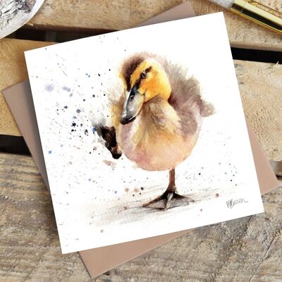 Baby Duckling Greetings Card