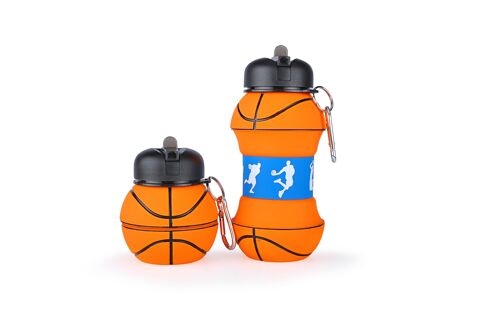 Silicone Bottle - Basketball (BPA Free)