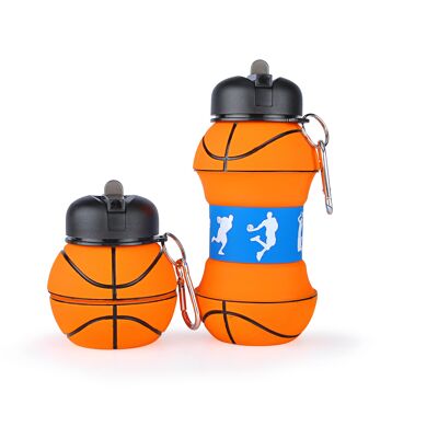 Bouteille en silicone - Basket-ball (sans BPA)