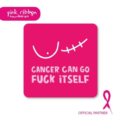 Pink Ribbon Foundation Charity Boob Coaster - Cancer Support Pack of 6