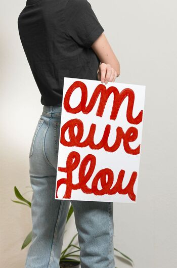 Amour flou - affiche - illustration - collection printemps - Fait main en France 4