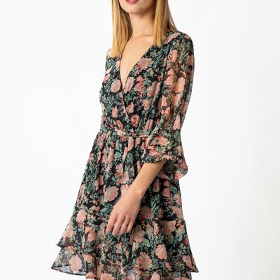 Floral print dress        (402216-188)