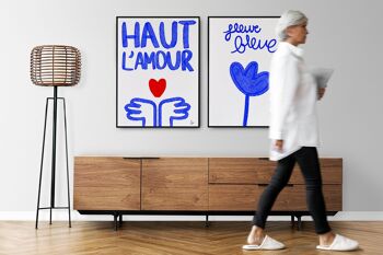 Haut l'amour - affiche - illustration - collection printemps - Fait main en France 6