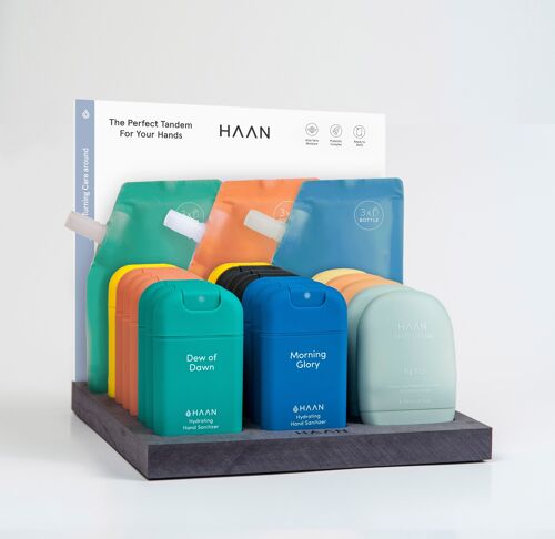 Display Desinfectante de Manos + Crema de Manos + Backcard - HAAN READY