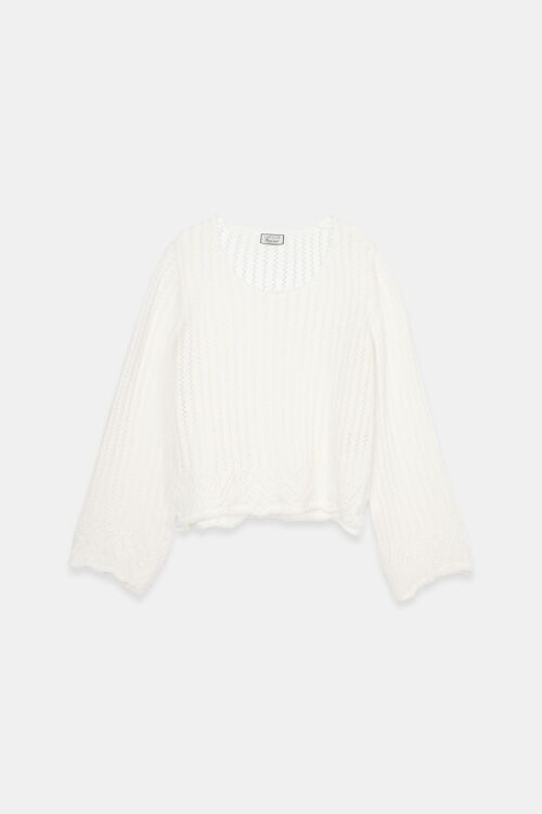 Structured knit sweater        (437257-10)