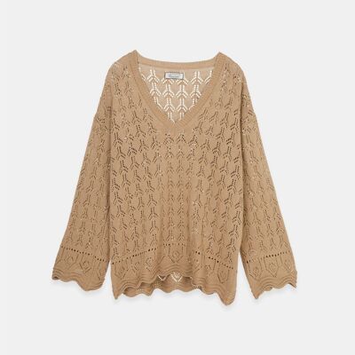 Structured knit sweater        (437259-14)