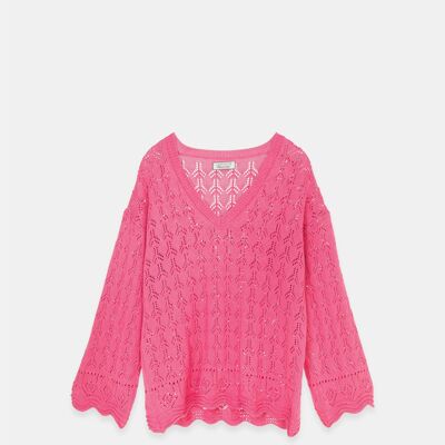 Structured knit sweater        (437259-262)
