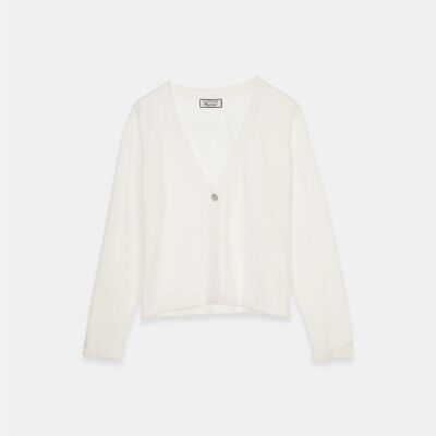 Cardigan en tricot col V (431822-10)