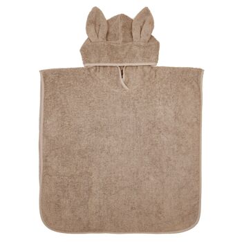 Poncho de bain lapin sable