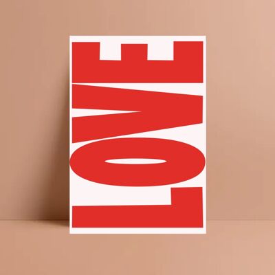 LOVE postcard