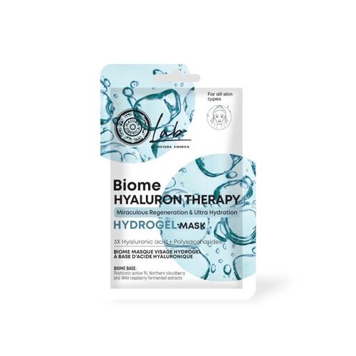 LAB BIOME Masque hydrogel visage hyaluronique usage unique