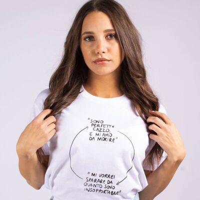 T-Shirt "Vicious Circle"__XS / Bianco