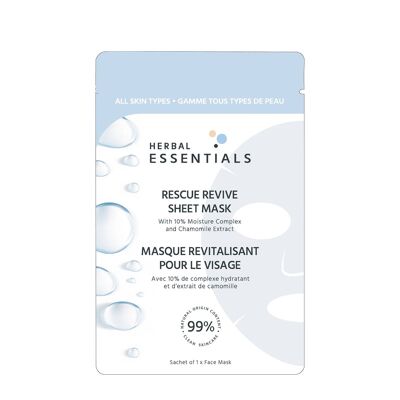 Rescue Revive Sheet Mask With 10% Moisture .