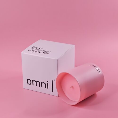Omni Pink Candle Made With Pink Wax - Choose From 20+ Fragrances - 30cl