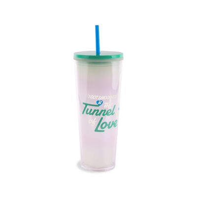 Color Change Sip Sip Tumbler With Straw, Tunnel of Love