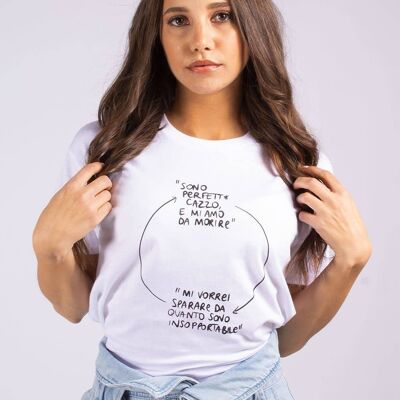 T-Shirt "Vicious Circle"__S / Bianco