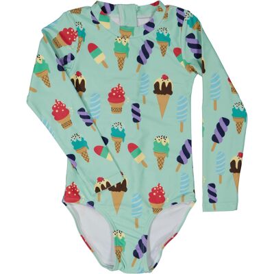 UV-Swim suit L.S Mint Ice Cream