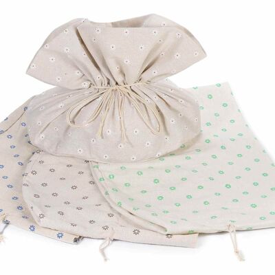 Bolsos de tela de palomas con estampado de flores y tirante