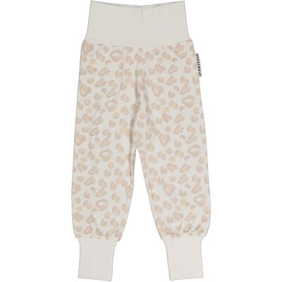 Bamboo baby pants Soft beige leo