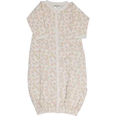 Robe de nuit en bambou Soft beige leo