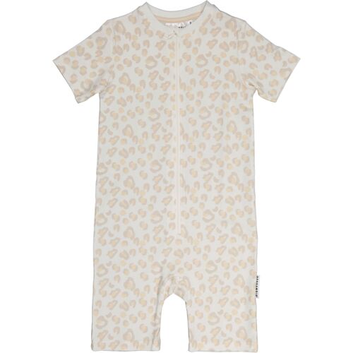 Bamboo summer pyjamas Soft beige leo