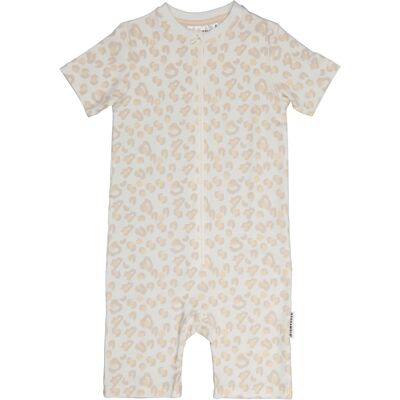 Bamboo summer pajamas Soft beige leo