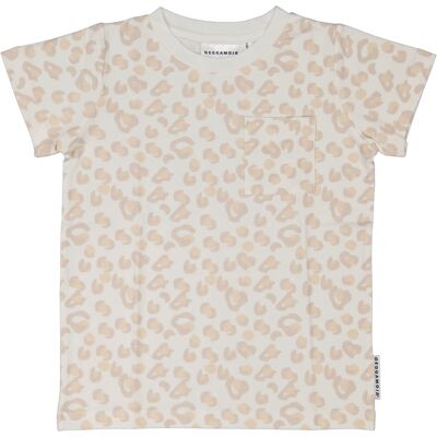 T-shirt manches courtes en bambou Léo beige doux