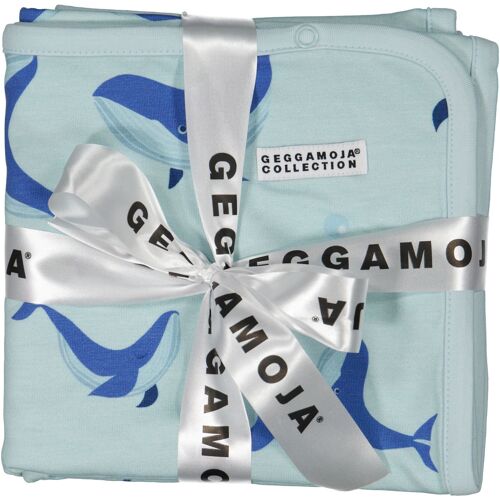 Bamboo Baby blanket L.blue whale