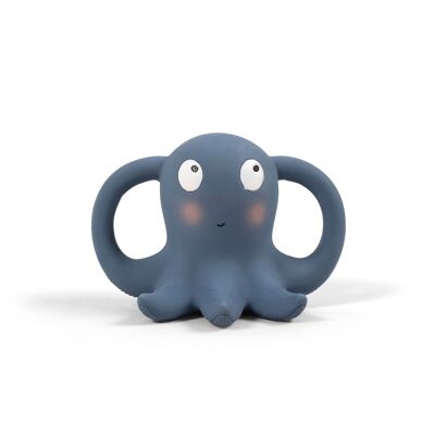 Natural rubber teething toy - Otto the blue octopus