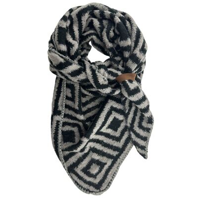 Scarf Nina Arctic Black-Gray