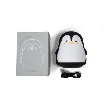 Mini lampe LED silicone - Pelle le pingouin 3
