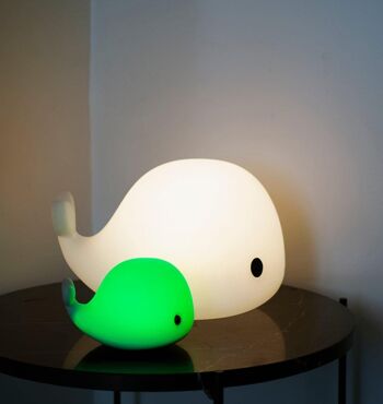 Mini lampe LED silicone - Christian la baleine 3