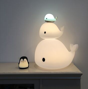 Mini lampe LED silicone - Christian la baleine 4