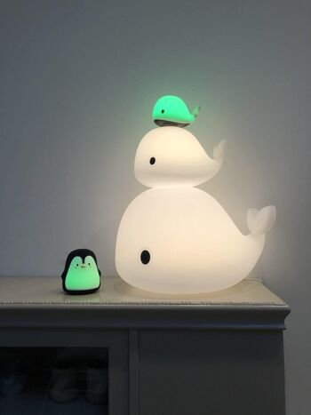 Mini lampe LED silicone - Christian la baleine 5