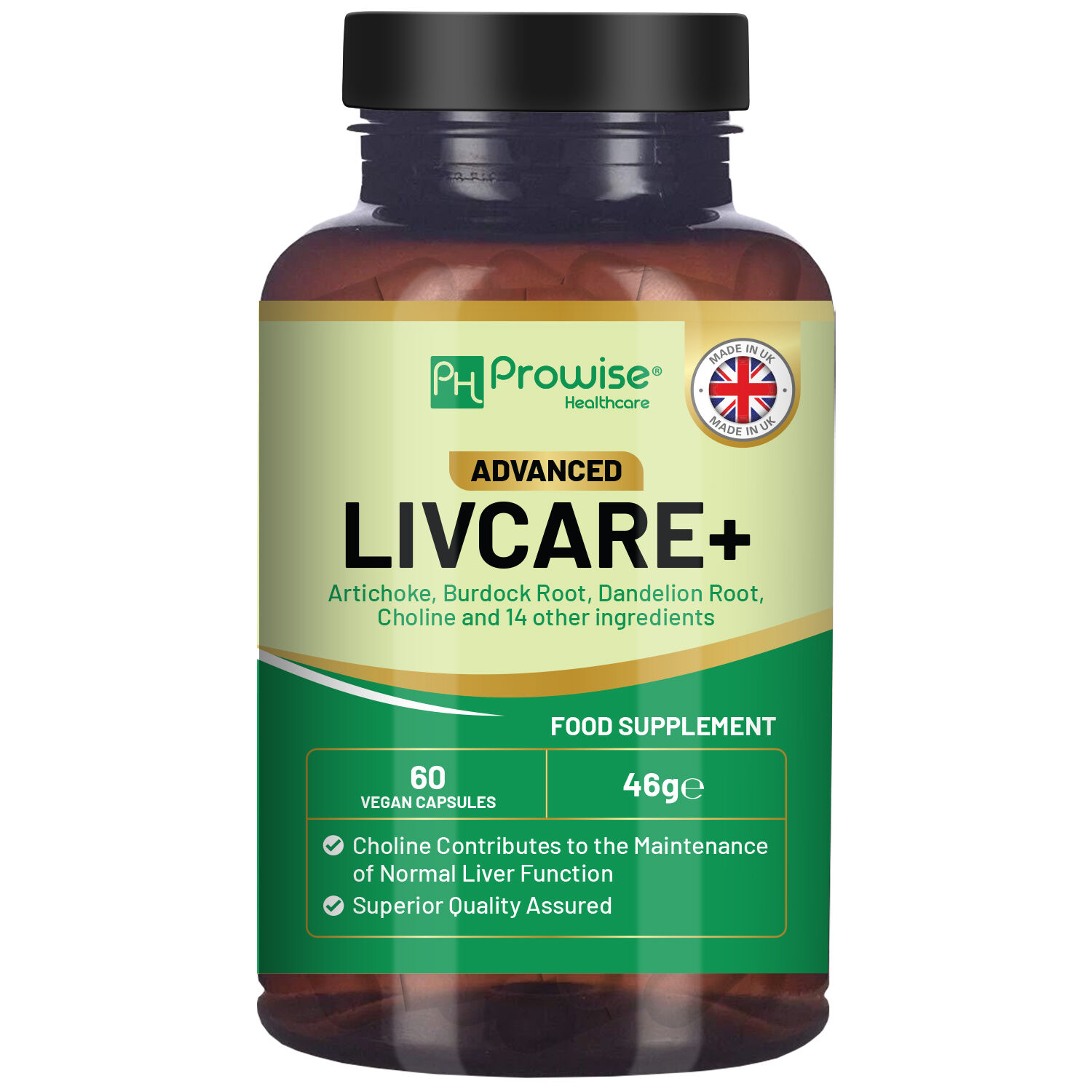 Advanced Livcare+ 60 Capsules Liver Cleanse Detox and Repair for men and women