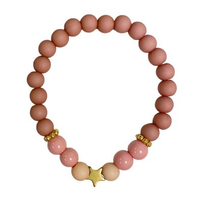 braccialetto per ragazze stella rosa | gioielli per bambini