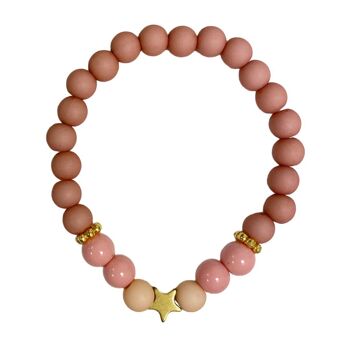 bracelet fille étoile rose | bijoux pour enfants 1