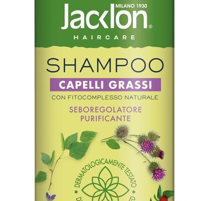 OILY HAIR SHAMPOO WITH NATURAL PHYTOCOMPLEX 500 ML JACKLON