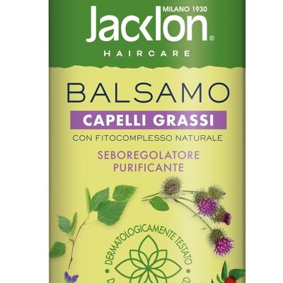 BALSAMO CAPELLI GRASSI CON FITOCOMPLESSO NATURALE 450 ML JACKLON