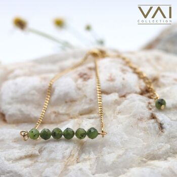 Bracelet « Funky Forest », bijoux en pierres précieuses, faits à la main avec du jade naturel. 2