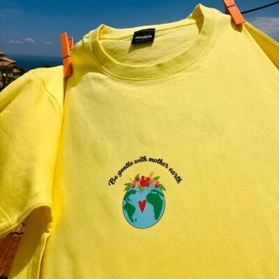 T-Shirt "Mother Earth"__M / Giallo Chiaro