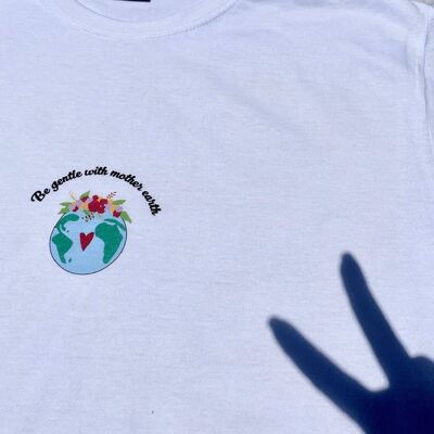 T-Shirt "Mother Earth"__L / Bianco