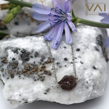 Collier « Orbital », bijoux en pierres précieuses, faits à la main avec du quartz fumé naturel. 5