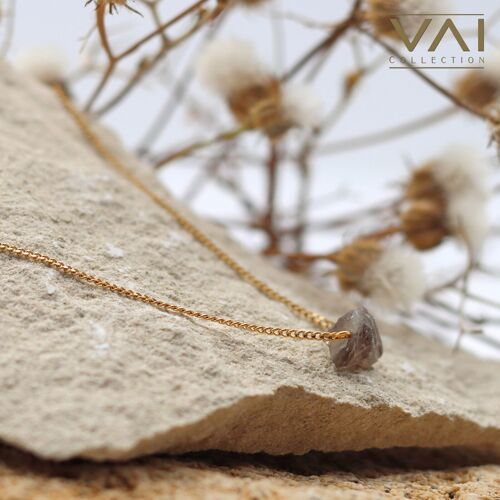 Necklace “Brown Sugar”, Gemstone Jewelry, Handmade with Natural Smoky Quartz.