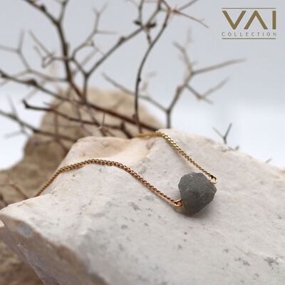 Collana “Stardust”, gioielli con pietre preziose, realizzati a mano con labradorite naturale.