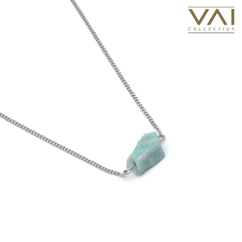 Necklace “Turquoise Lagoon”, Gemstone Jewelry, Handmade with Natural Amazonite.
