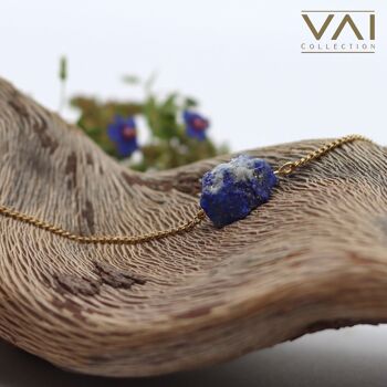 Collier « By Midnight », bijoux en pierres précieuses, faits à la main avec du lapis-lazuli brut naturel. 2