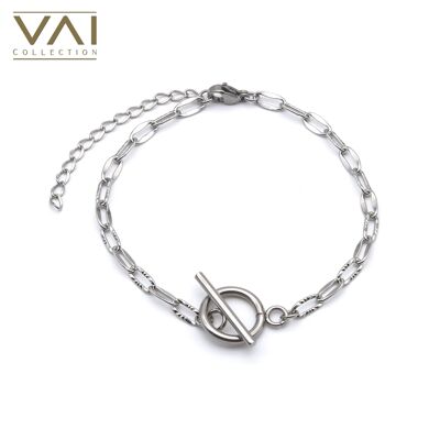 Bracelet « Power », bijoux faits à la main, acier inoxydable hypoallergénique sans ternissement de haute qualité.