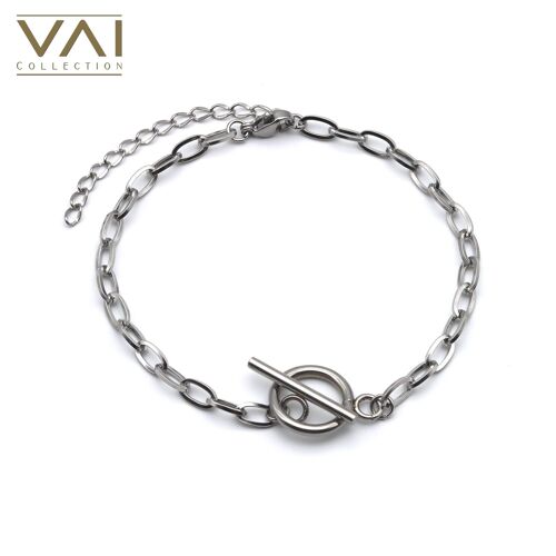 Bracelet “Classico”, Handmade Jewelry, High Quality Tarnish-free Hypoallergenic Stainless Steel.