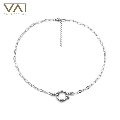 Necklace “Basic Instinct”, Handmade Jewelry, High Quality Tarnish-free Hypoallergenic Stainless Steel.